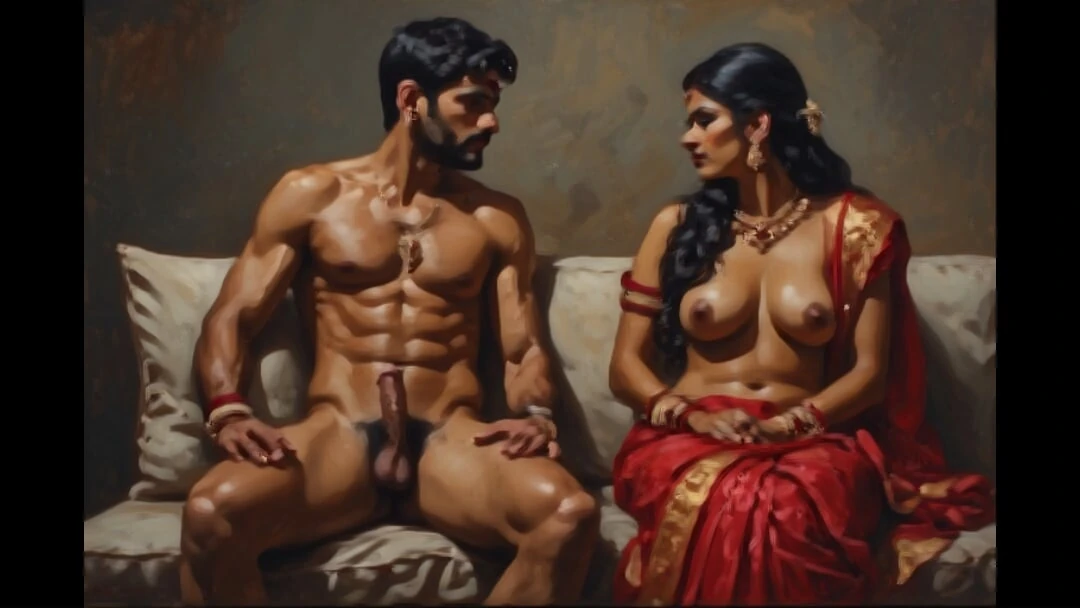 Busty indian teen in hotel room