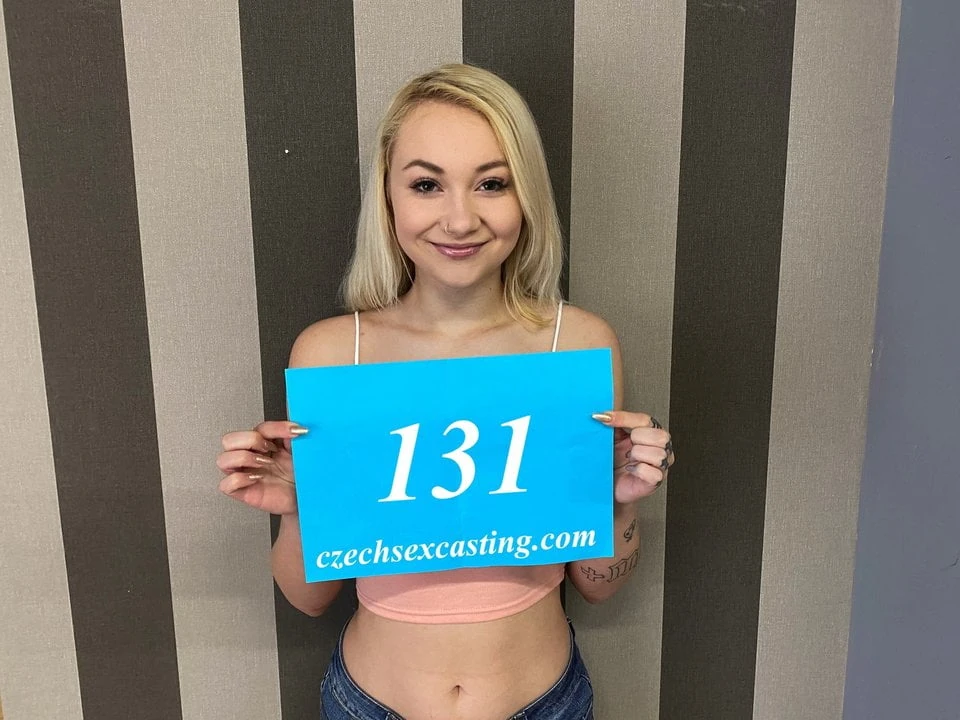 Sweet titted blonde fed some cock