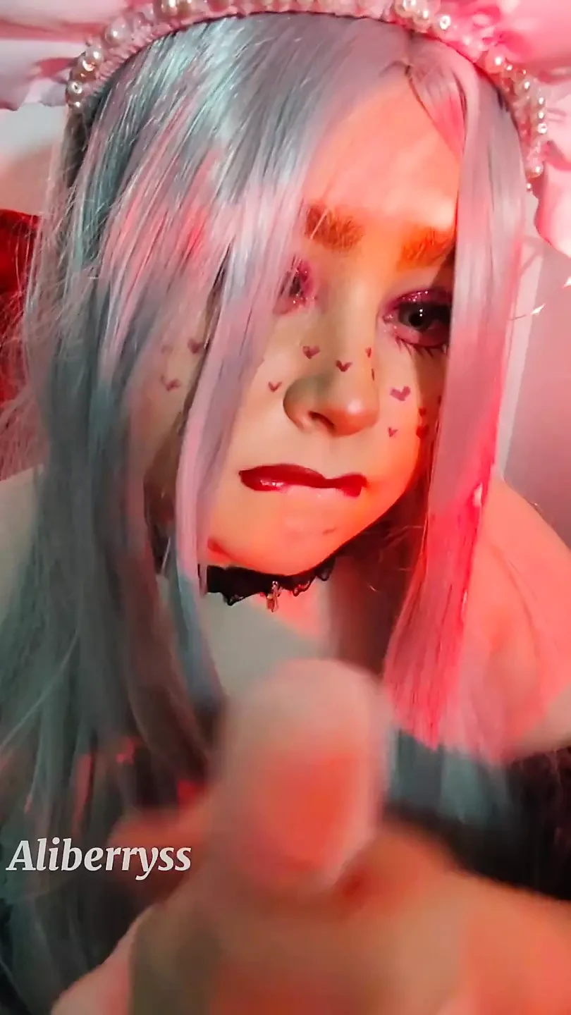 E-girl Sucking and Licking Your Balls