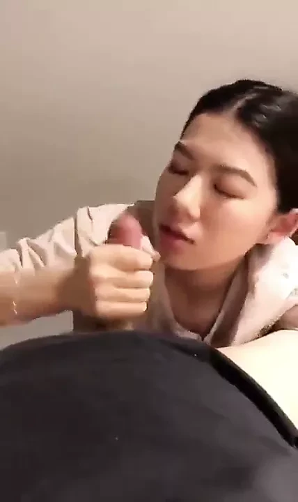 Chinese massage girl gives blowjob
