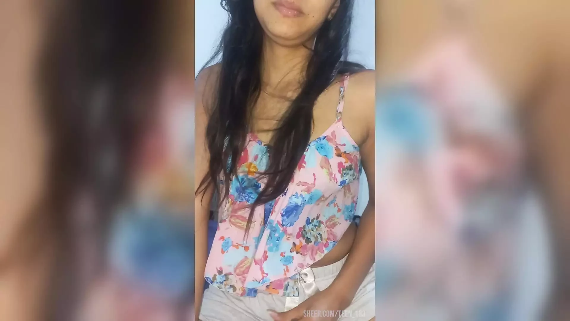 Riding an 18 year old girl with perfect tits. Real homemade video