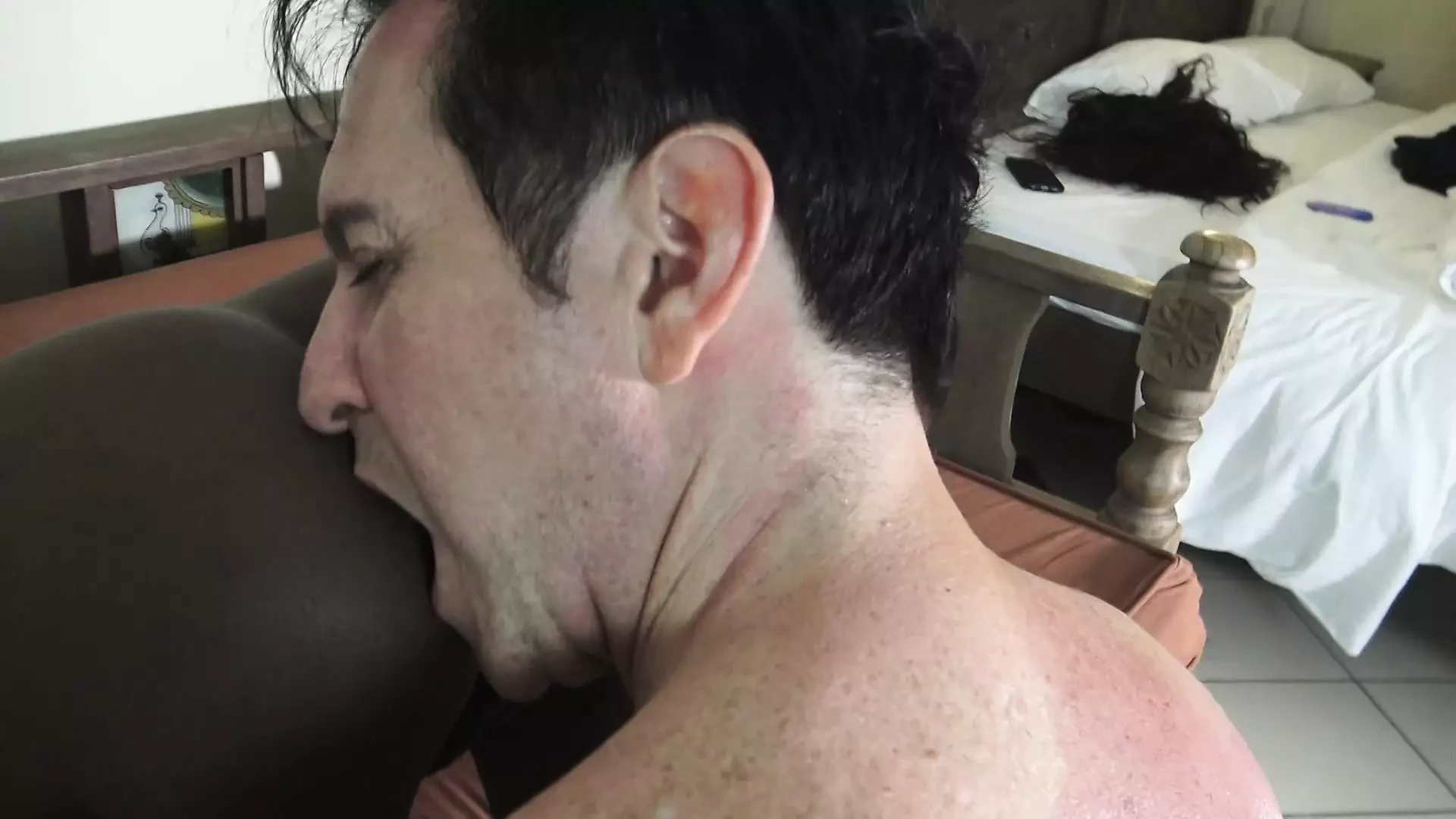 ebony femdom ass licking