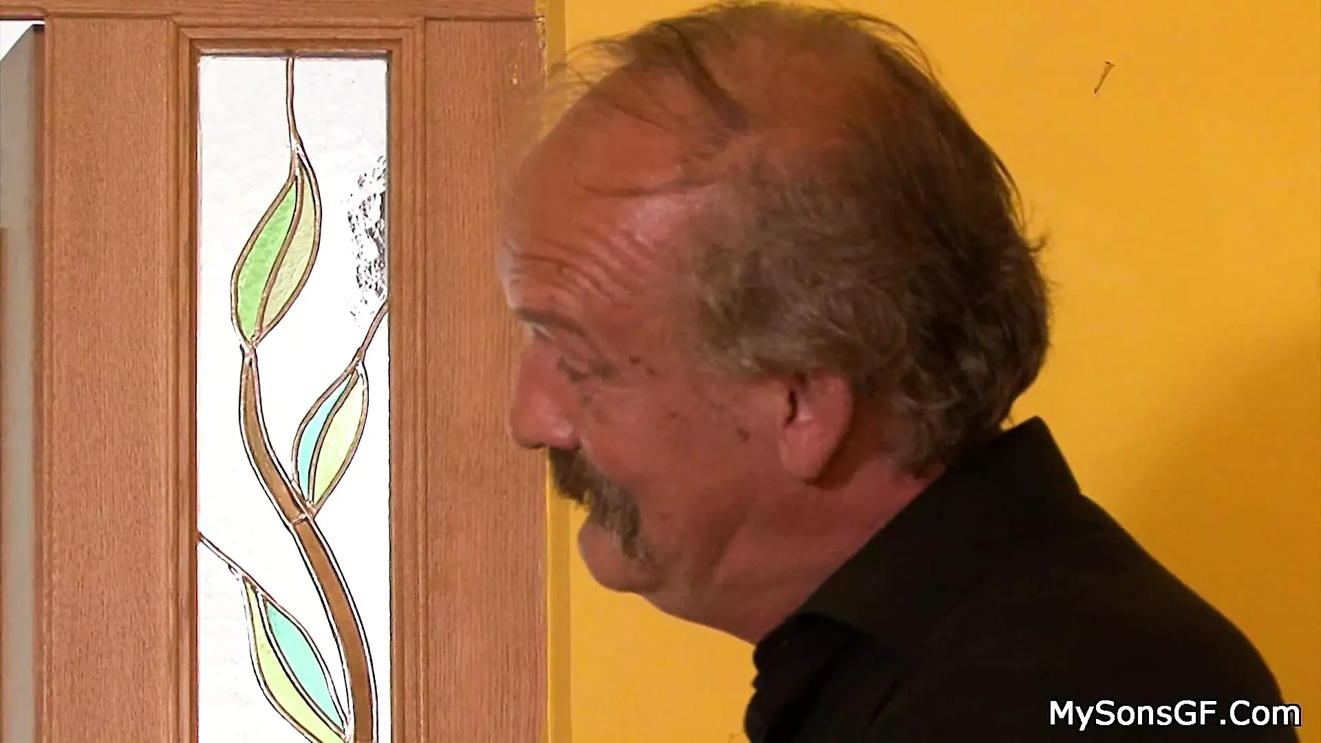 She rides oldman small dick and gets busted