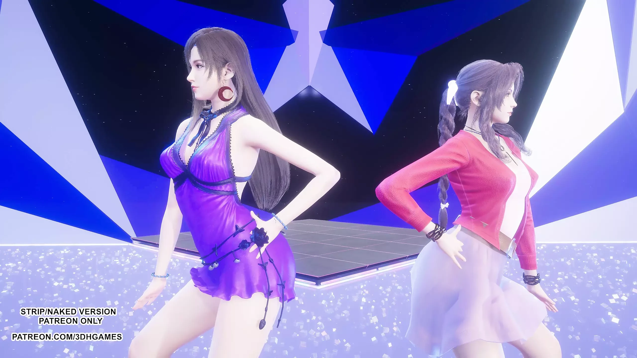 MMD TAEYEON – INVU Aerith Tifa Lockhart Hot Kpop Dance Final Fantasy Uncensored Hentai