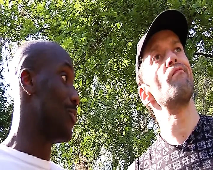 Sexy French babe enjoys hot anal threesome in the woods