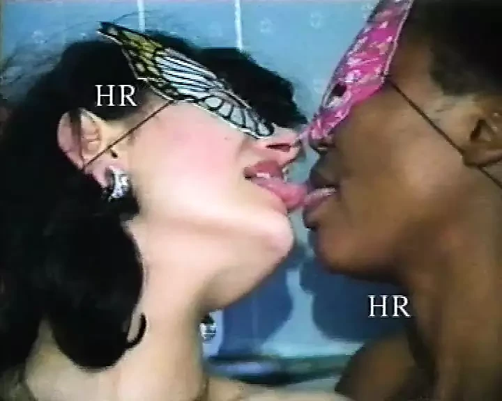 Italian porn on VHS with swinger couples in masks #10