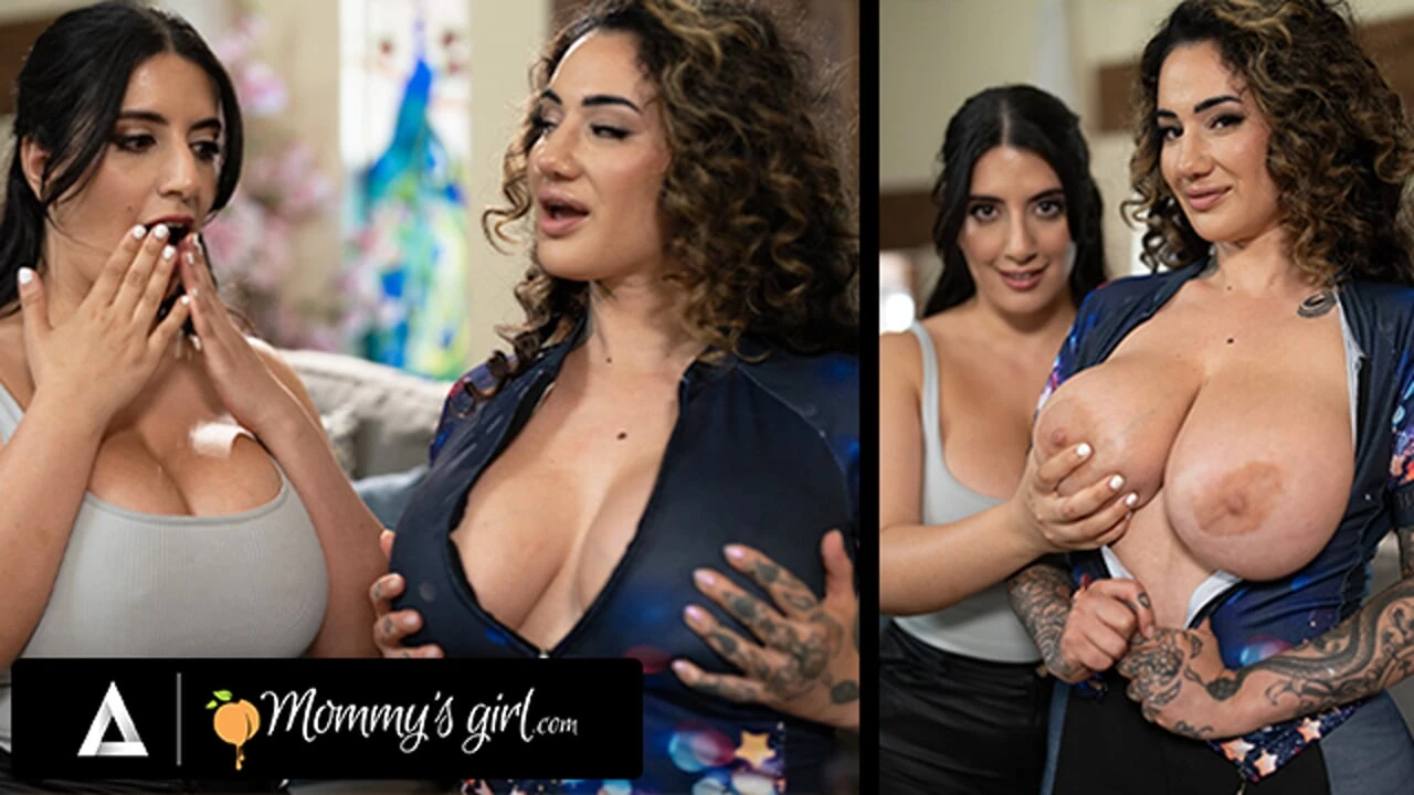 MOMMY’S GIRL – Tattooed Arabelle Raphael’s Bike Outfit Ignites Big Naturals Sarah Arabic’s Lust