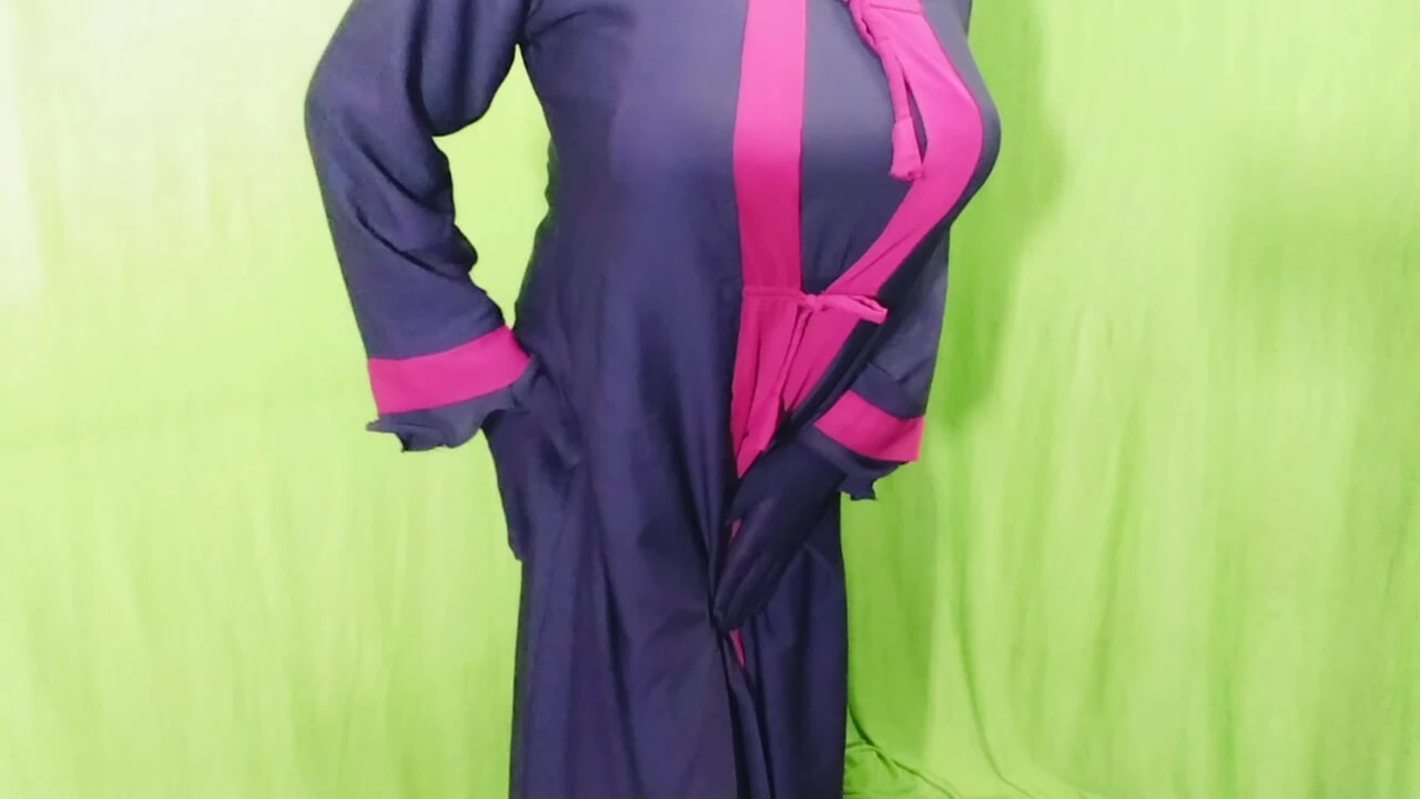 Beautiful Amena Bhabhi has sex indoors wearing a burqa and hijab