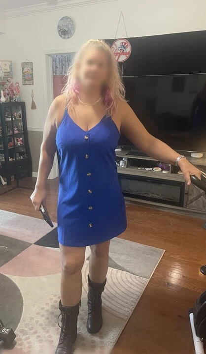 Sexy Blonde Real Wife in Every Day Life