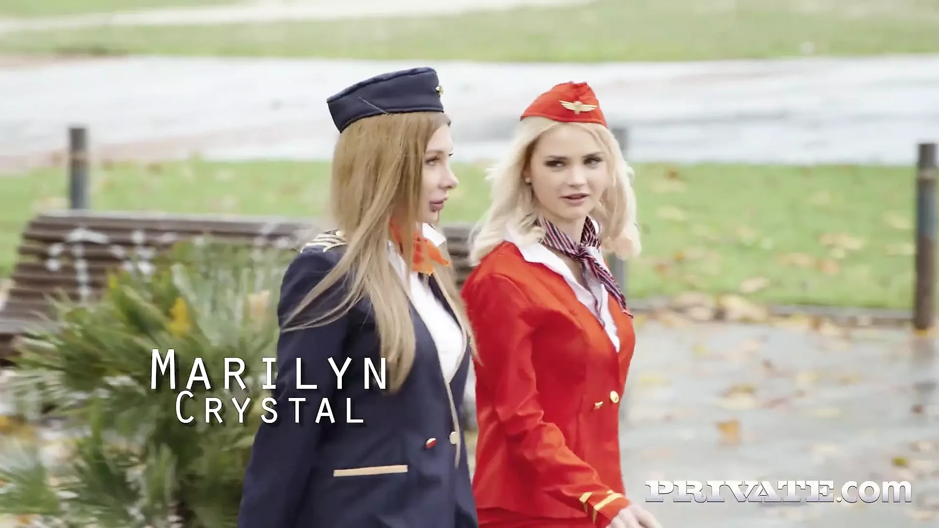 Lika Star and Marilyn Crystal, flight attendants fuck better