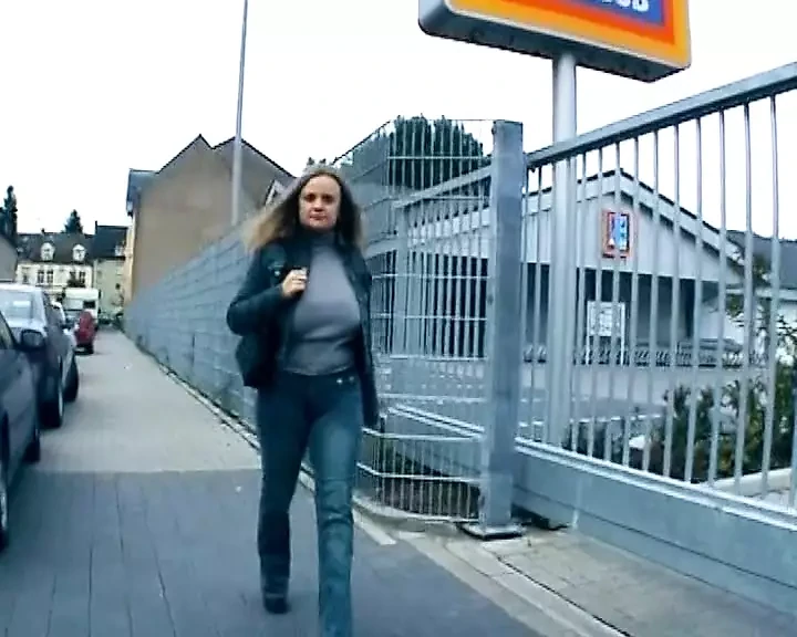 Super curvy German chick in solo action with her dong