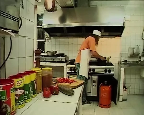 The Busty Beach Mouse Wants to Fuck the Hotel Chef on Vacation. the Tits Bang Through the Kitchen