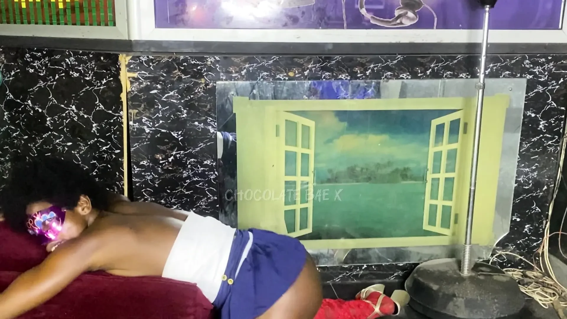 Oh shit!! My mom’s boyfriend caught me up in the club practicing my moves!! He bends me over and shoves HARD COCK deep in me!