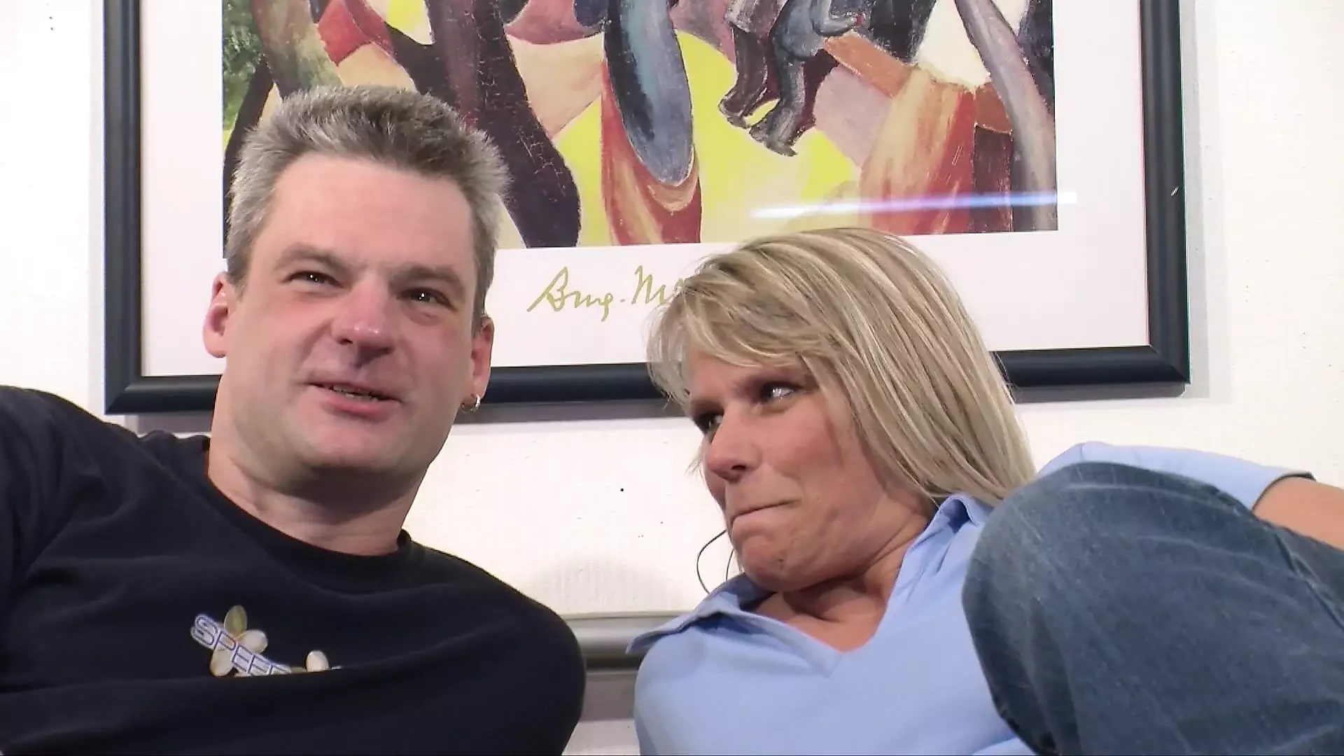 Voluptuous shaped wife wants sex with her husband and the house friend and gets fucked hard and deep by both of them