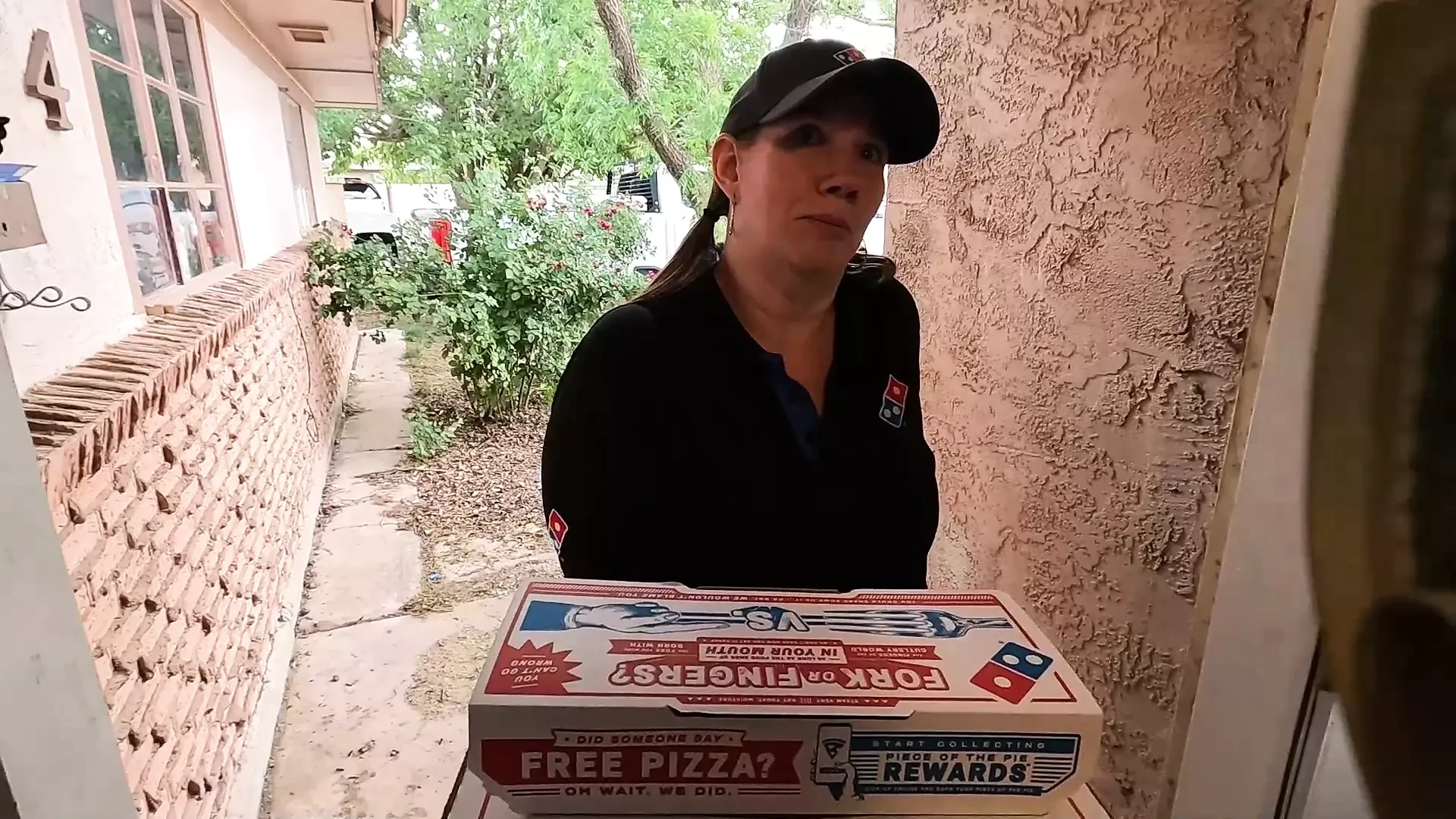 I bribed the dominos delivery girl to suck my cock