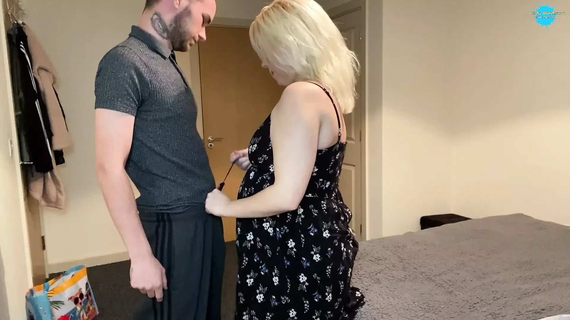 Teen girl talked into giving a blowjob