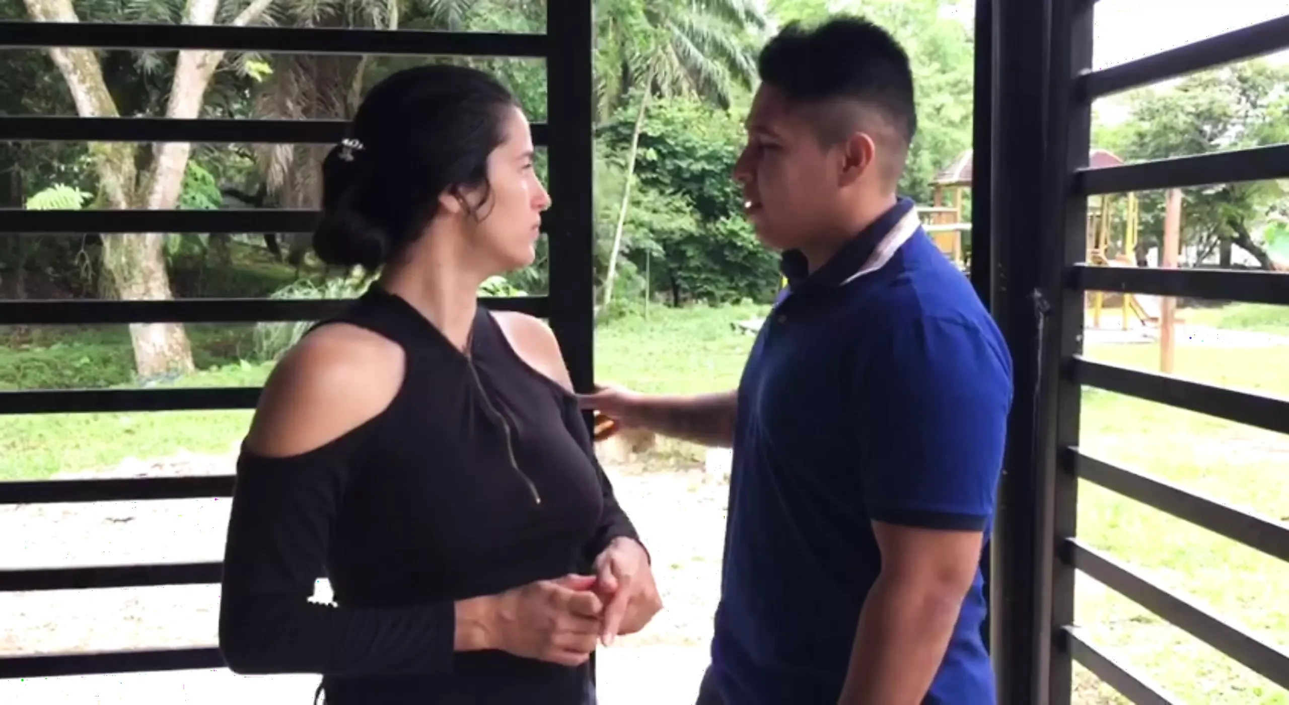 He invites her to a cabin to fulfill his fetishes