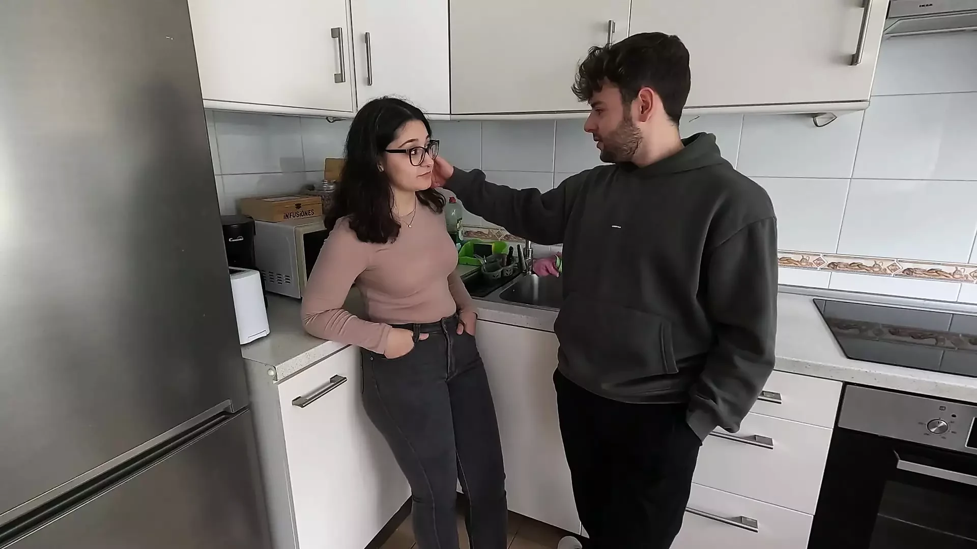 🔥My roommate in the kitchen – Naf and Nach