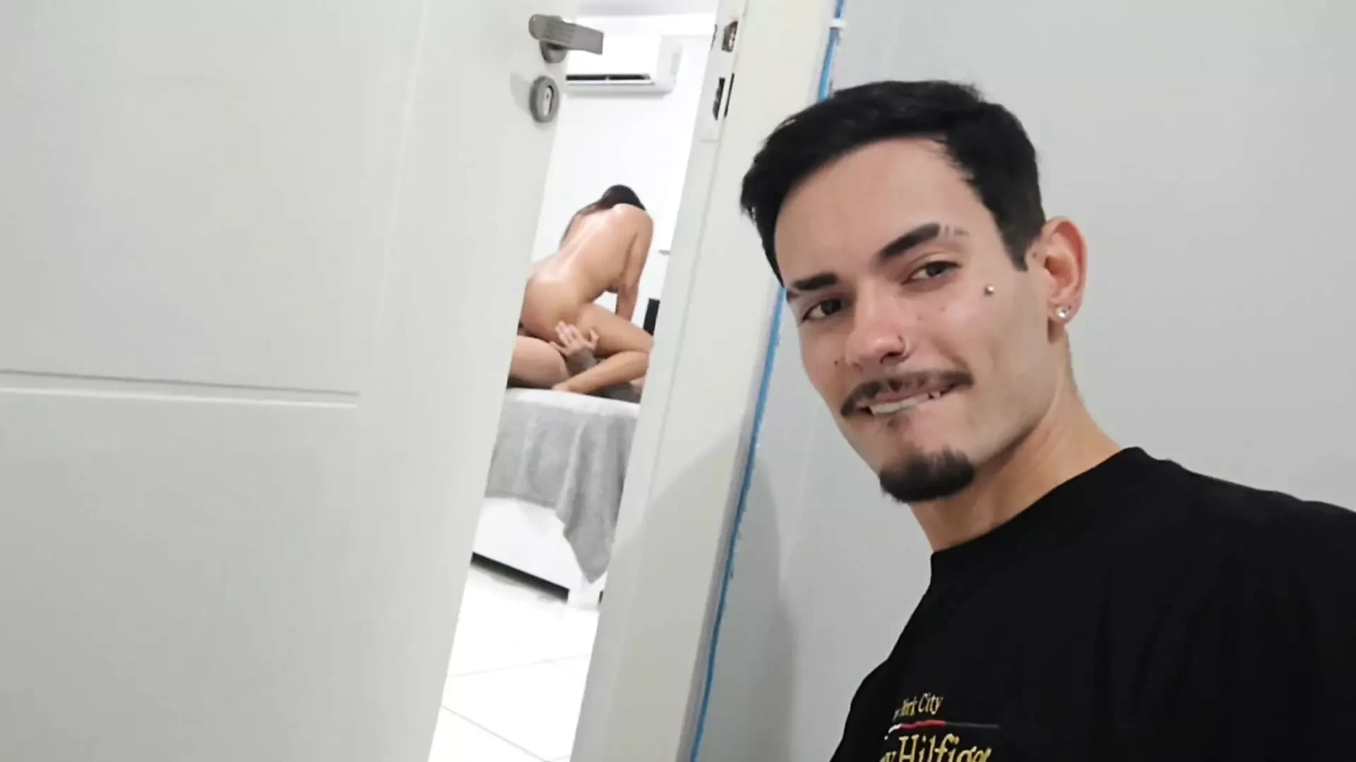 We were caught red-handed by my husband’s friend