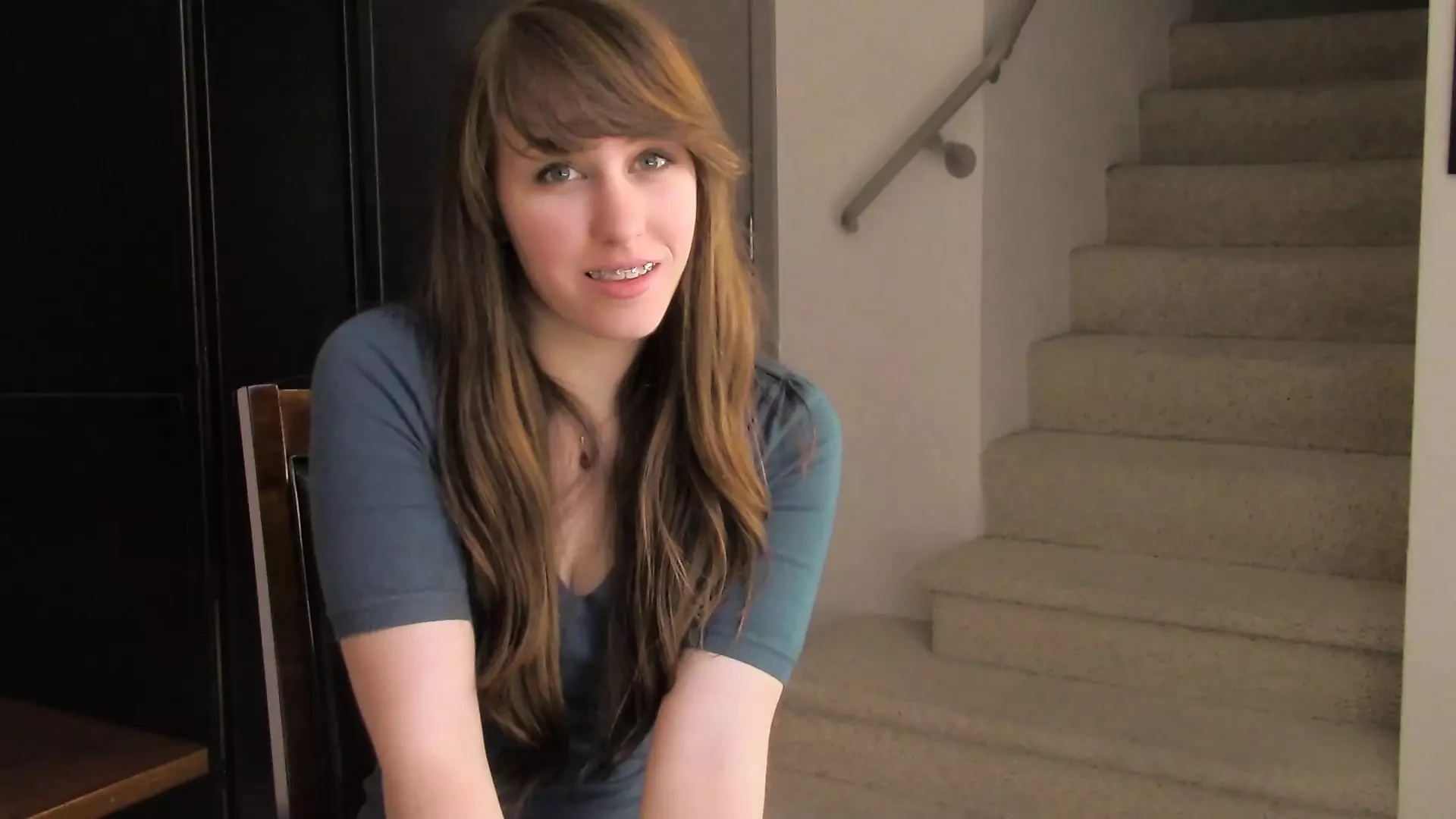 Cumming on the Babysitters Braces