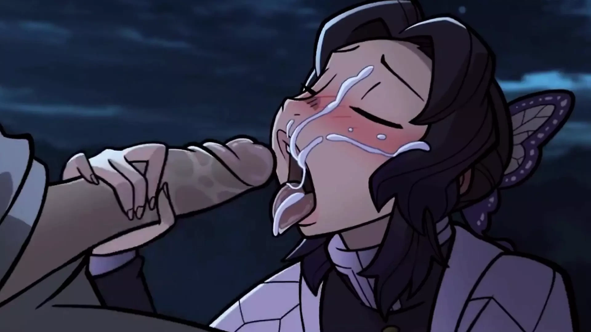 ”Total Concentration Breathing” A Night of Passion on the Rooftop – Exclusive Hentai Parody, ENG Sub