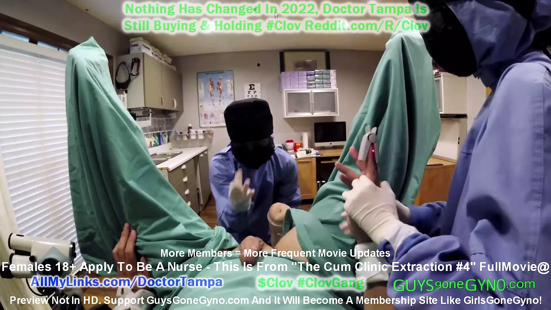 Semen Extraction #4 On Doctor Tampa, Taken By Nonbinary Medical Perverts At The Cum Clinic! FULL Movie, Guys