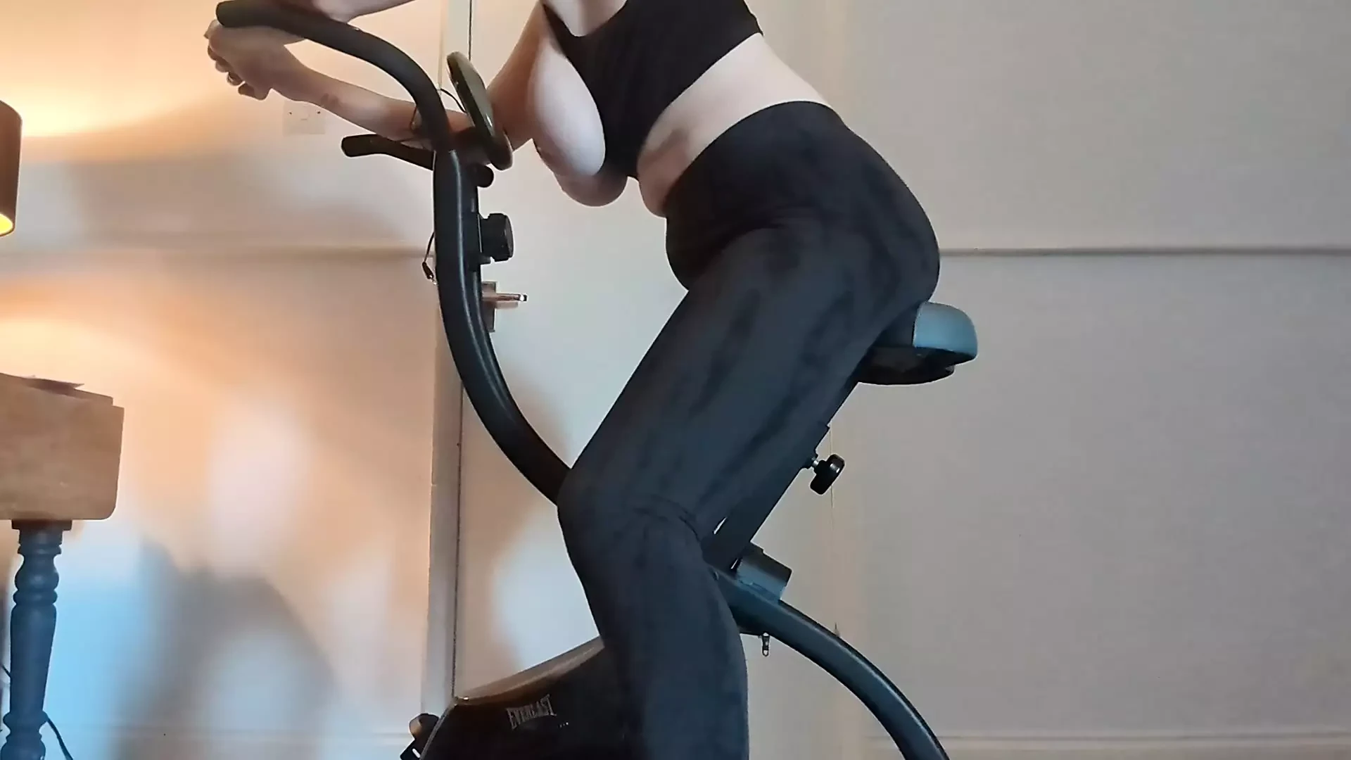 Humping my bike and rubbing my clit until I come