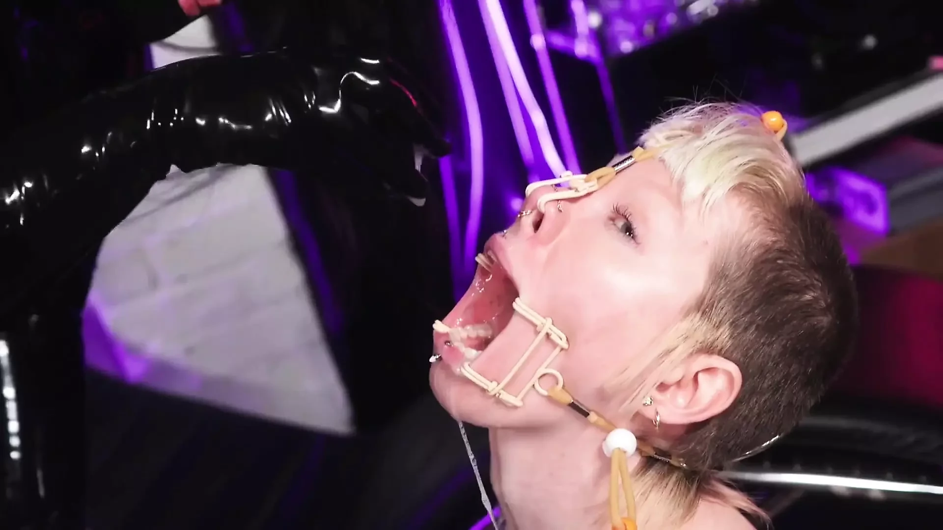 Bimbo Training #2 – Deepthroat with Gag & Nose Hook