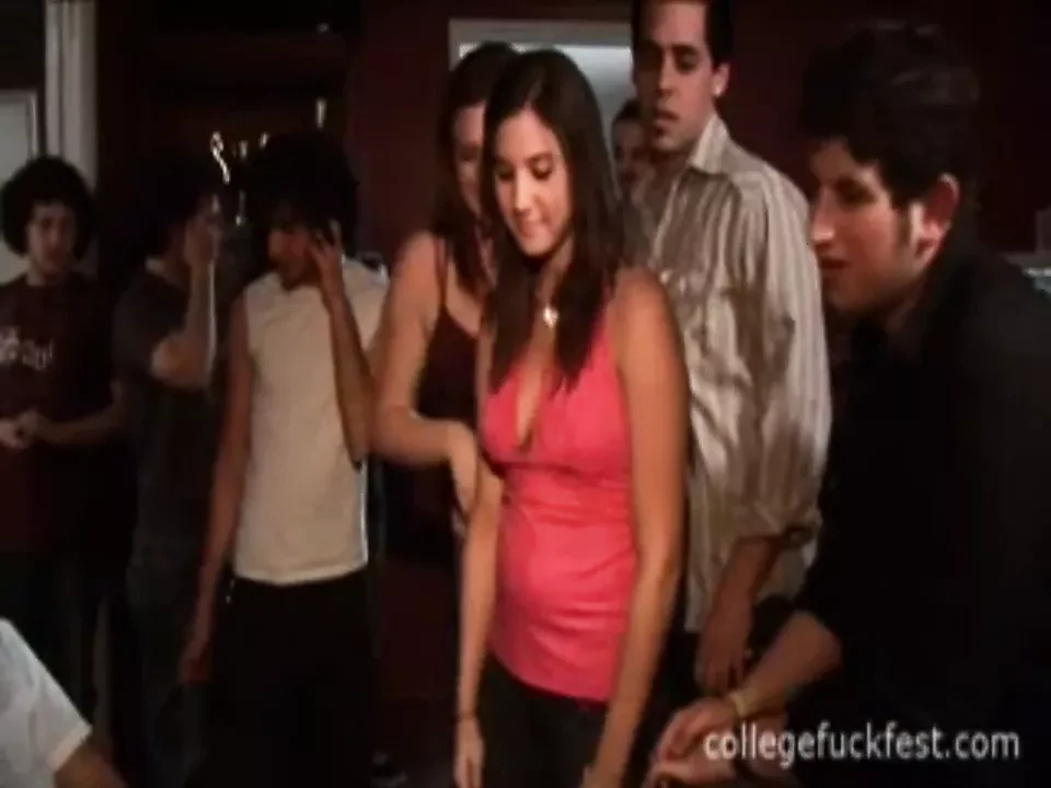 Coed teen whore fucks in front of everyone