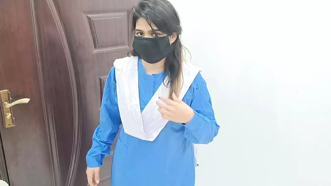 Desi School Girl Wearing School Uniform Infront Of Her Stepbrother