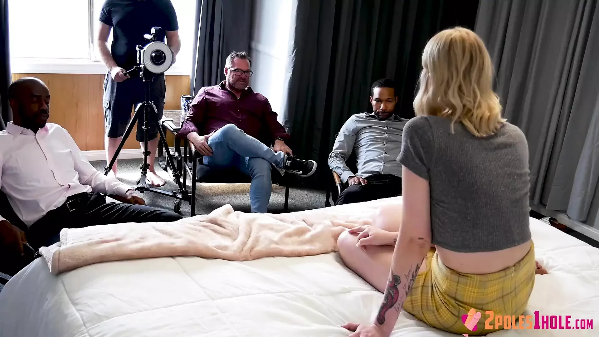 Interview Hot New Blonde Before 2 Poles