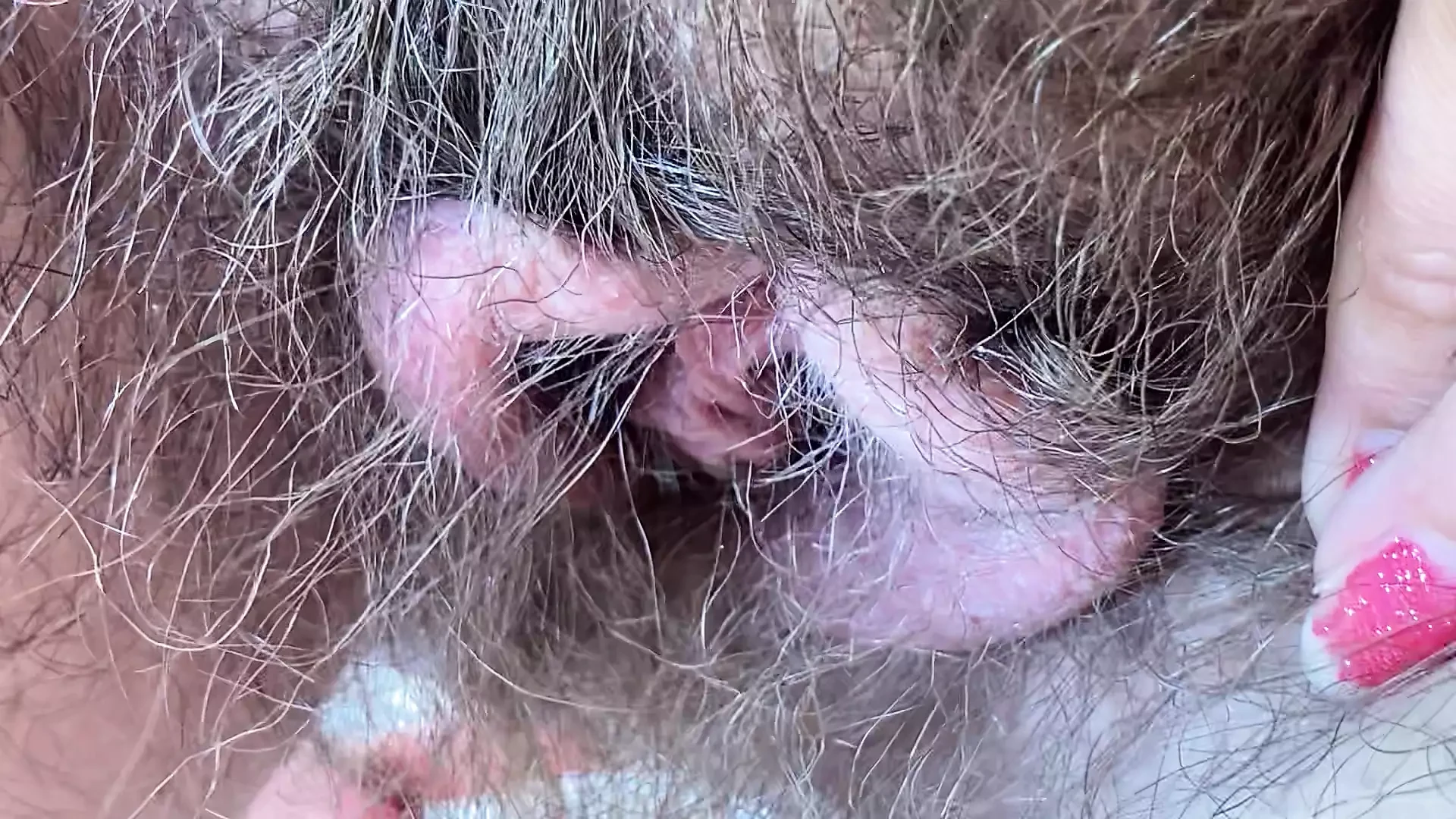 Hairy bush fetish video pov closeup