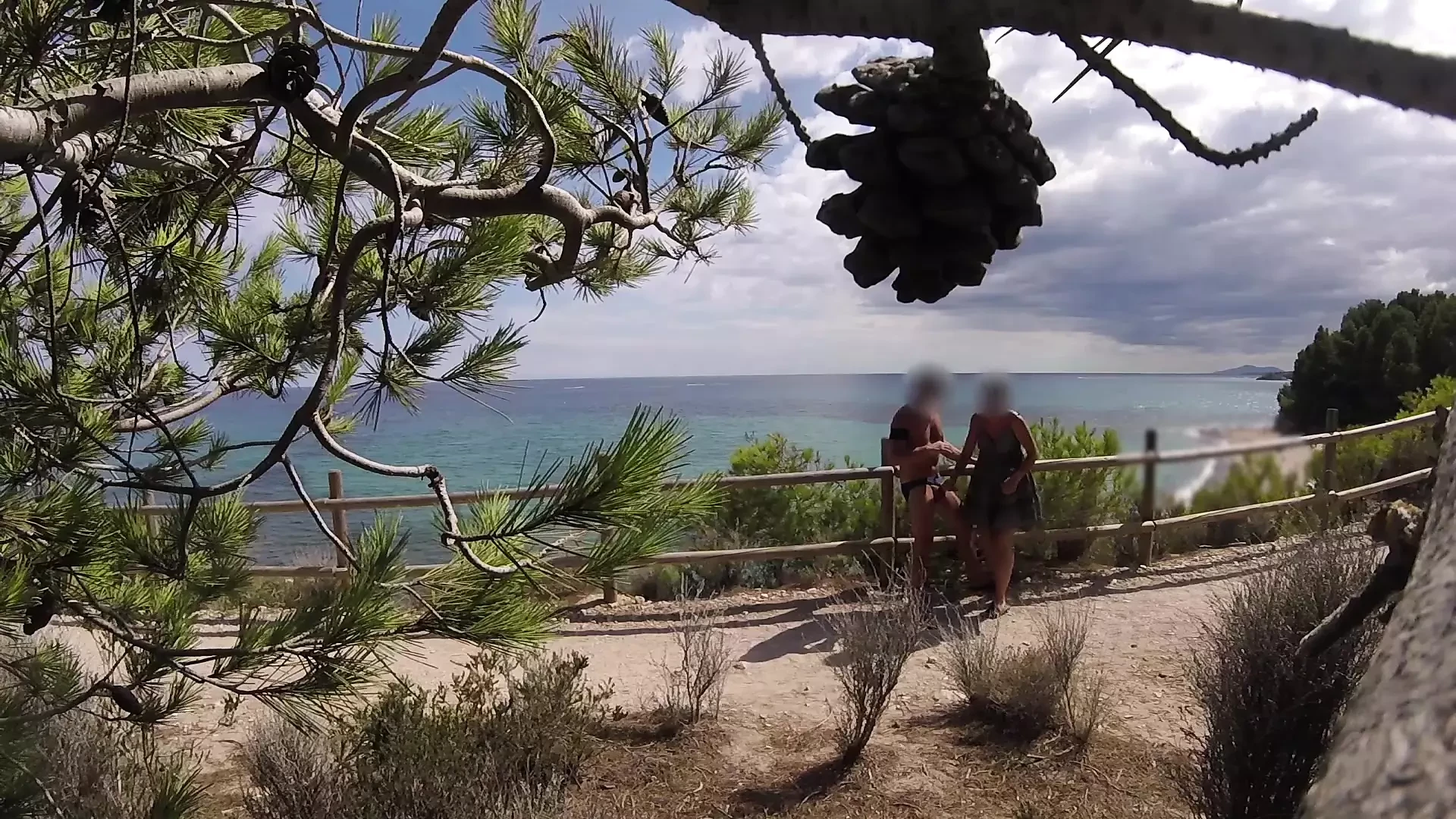 Dick flash – I pull out my cock in front of a French girl on the beach path and she helps me cum in mounth CAUGHT !!!