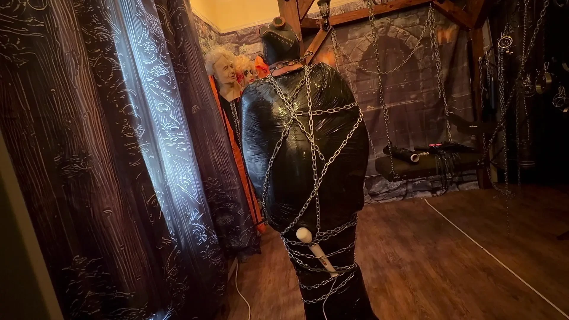 Part 1 :- Domina Satana & Bag Man pallets wrap and chains.