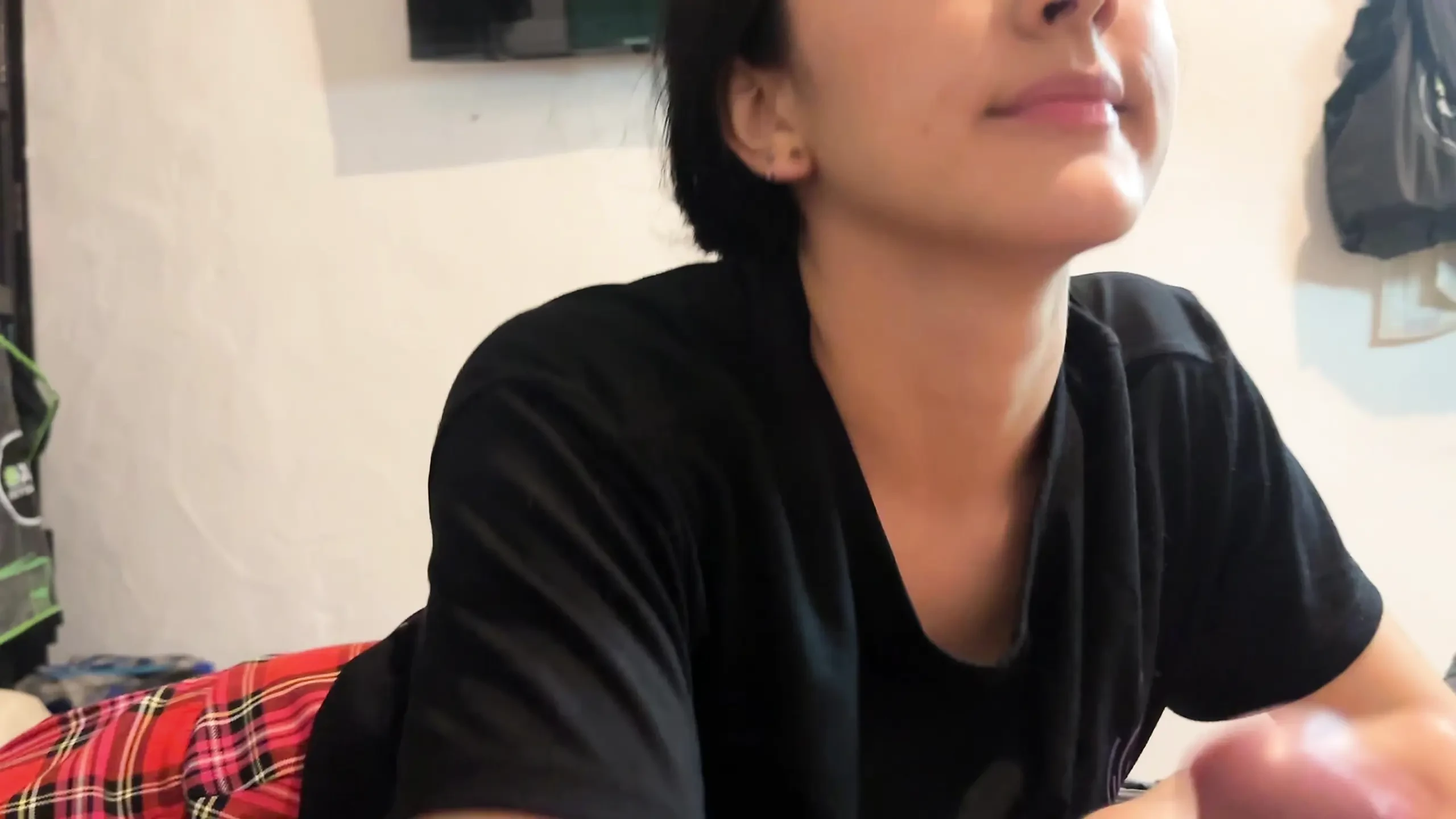 Young  swallows all my dick and swallows her milk