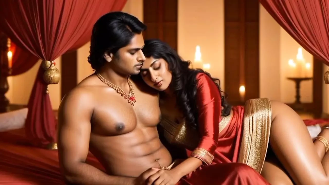 Beautiful Indian girl with big boy