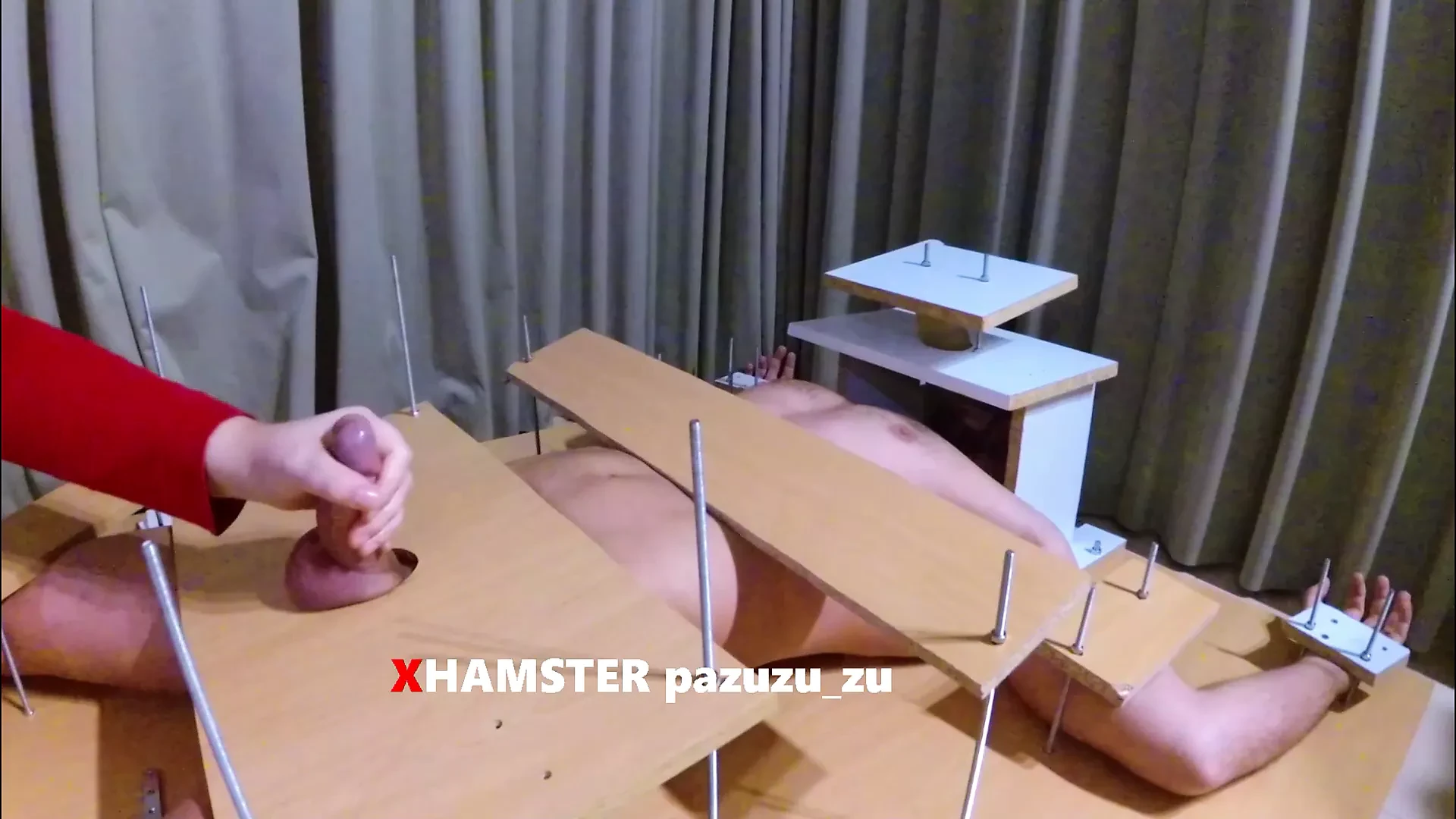 Amateur CFNM Femdom Pinwheel CBT. Handjob and Ruined Orgasm