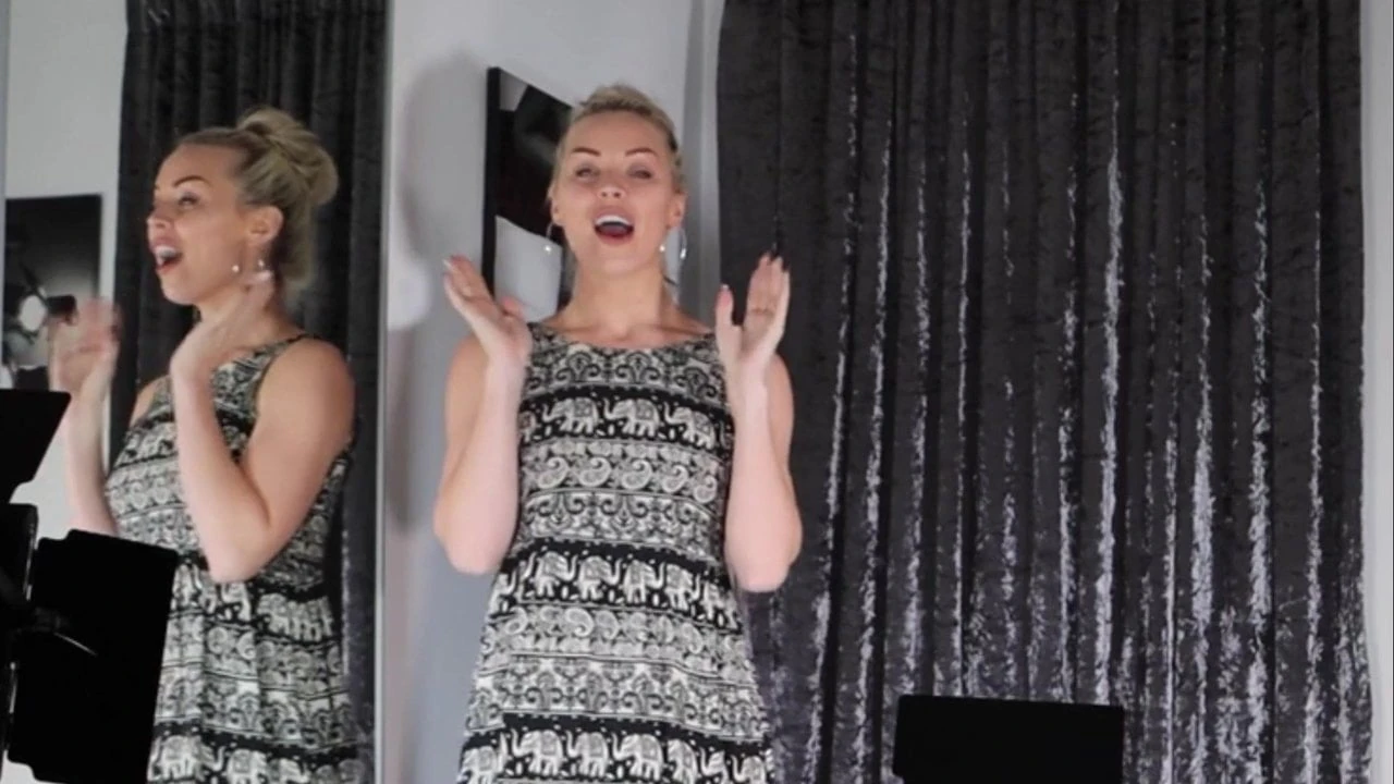 Gabbie trying out nice office outfits