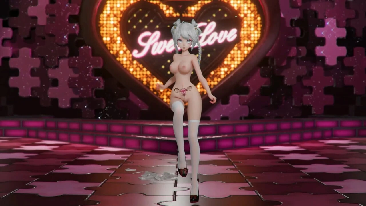 Blender-15 Miku Shake it – lalulalu – Silver Hair Color Edit Smixix