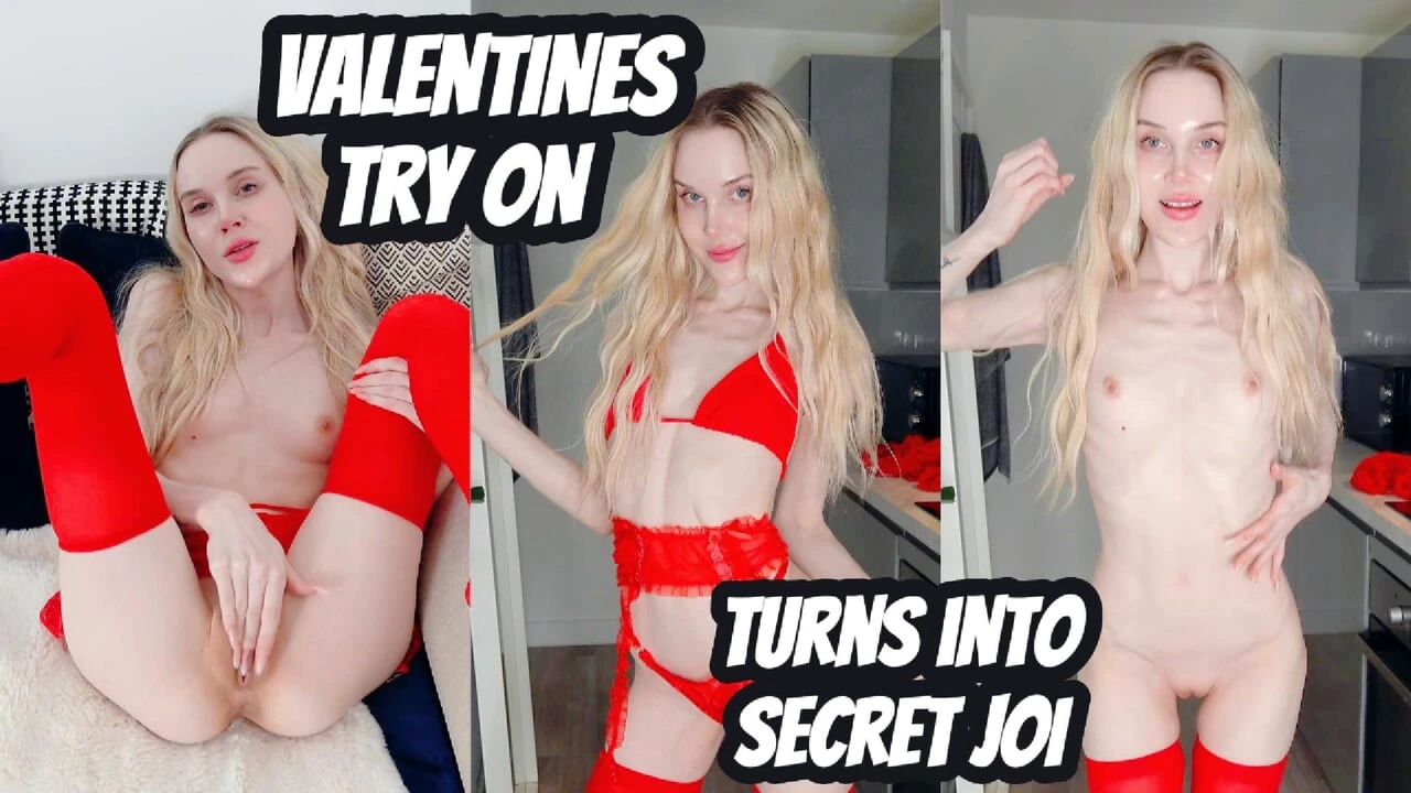 Valentines Try On Haul Turns Into Secret JOI by Sofie Skye full video available now