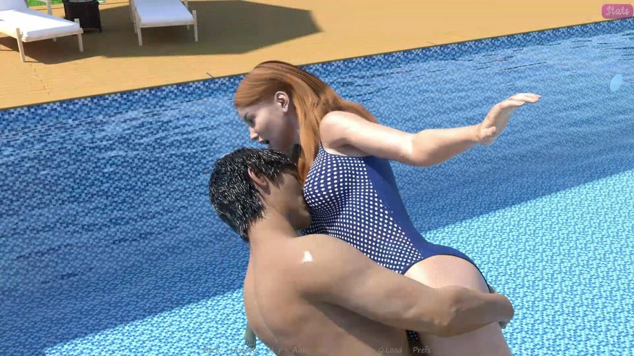 My Stepbrother’s Wife #30 John pressed his face against Jennifer’s breasts while diving into the water