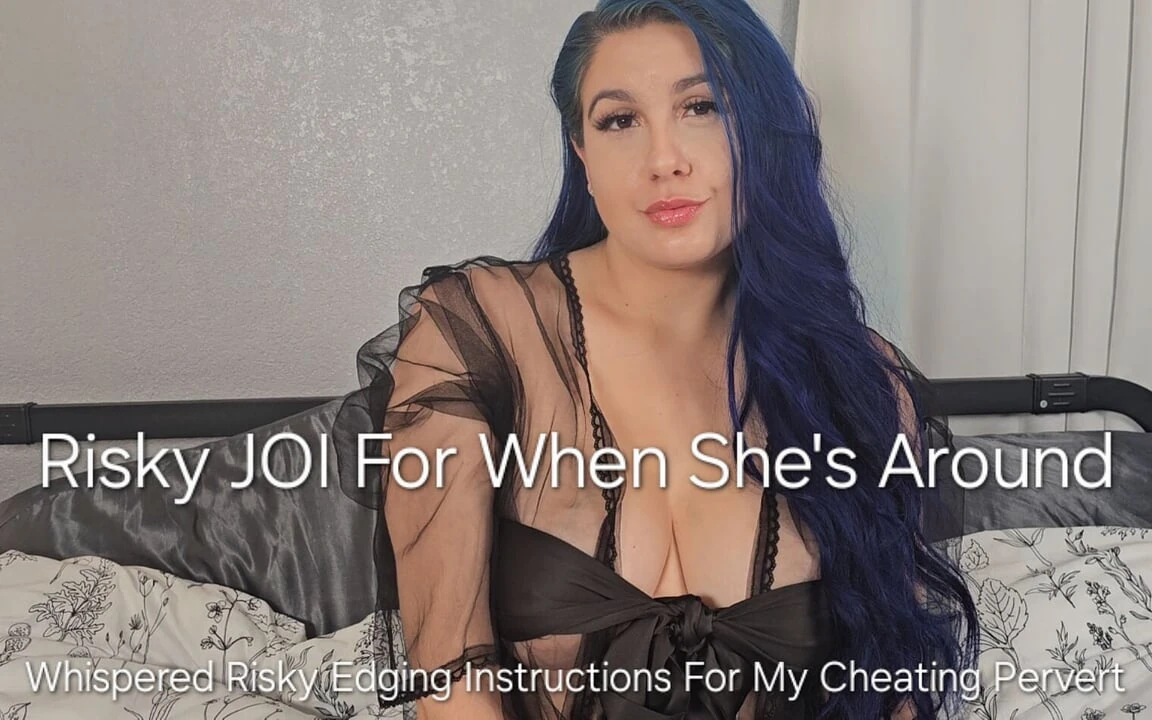 Risky JOI for When She’s Around: Whispered Risky Edging Instructions for My Cheating Pervert