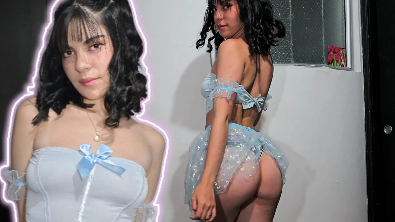 The sexy hot Laura wears a dress with a very short skirt , and causes her to fuck her before she leaves .