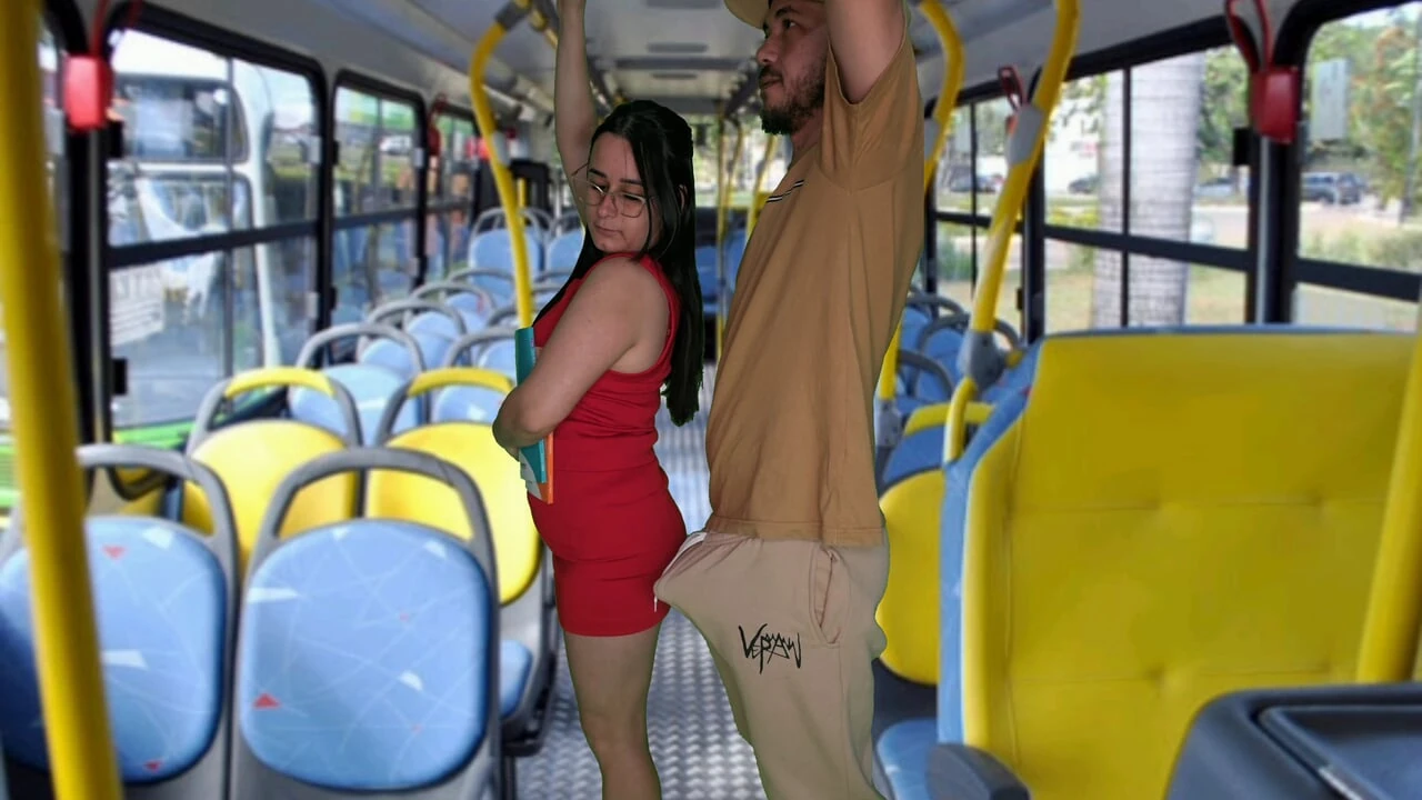 Student being groped on the bus in public!
