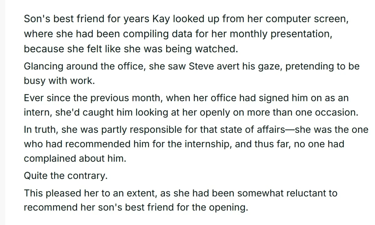 Steve had been her son’s best friend for years