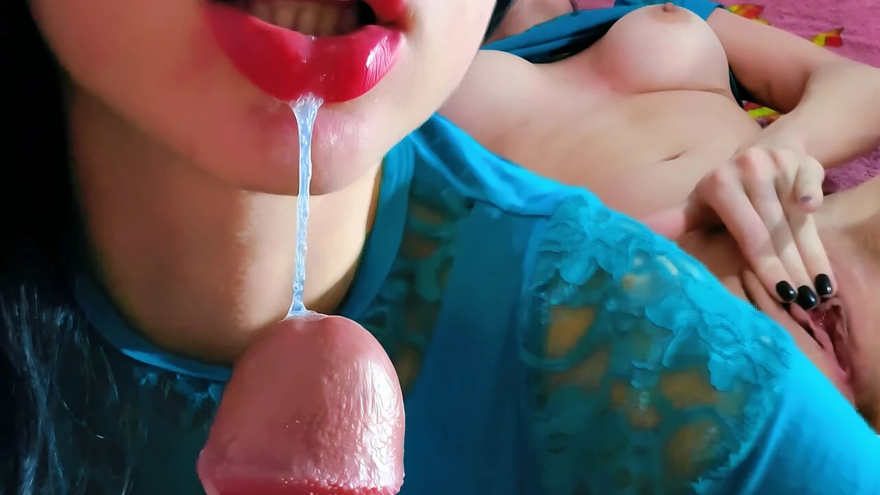 Husband catches wife with lover on cam, demands blowjob and cum in mouth.