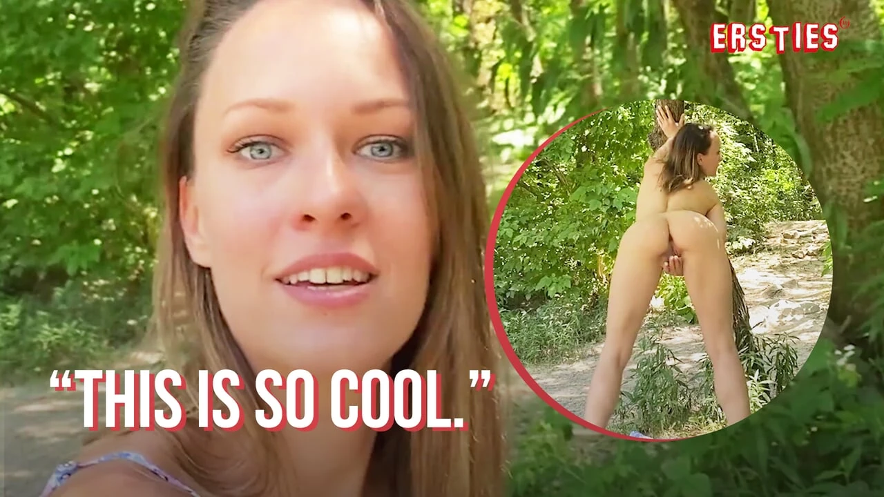 Ersties – Sexy Blue A Has a Leg Shaking Orgasm in a Secret Spot on the Beach