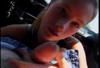 Whore serves in the car