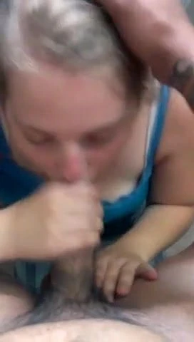 Cute girl takes the whole load on her tongue and swallows