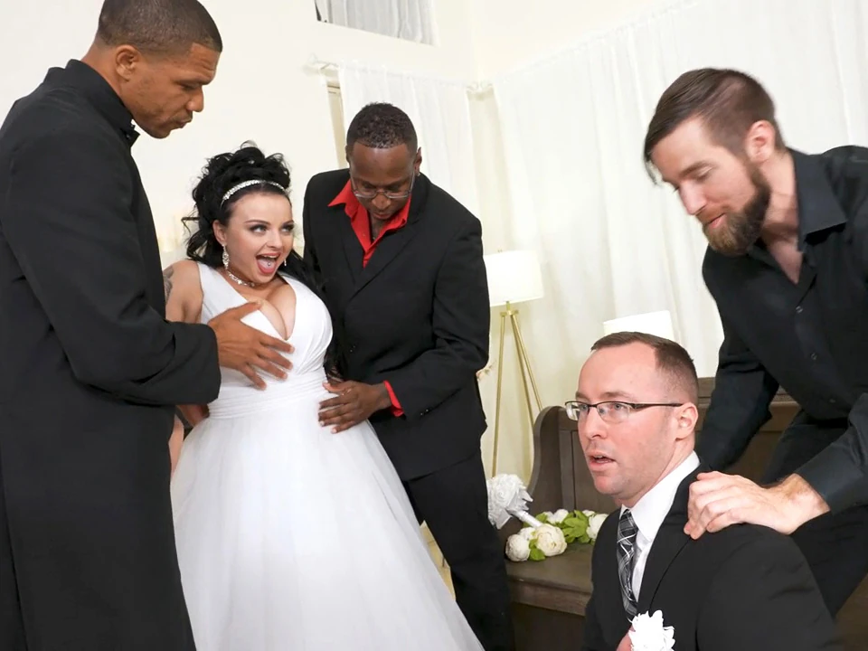 Payton Preslee’s Wedding Turns Rough Interracial Threesome